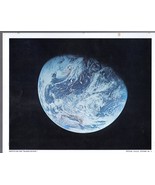 Photograph NASA #3 Full View of Planet Earth 8x9 Space Photo: Apollo 8 C... - $4.50