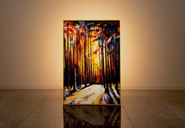 Framed painting on canvas &quot;Harmony of the forest&quot;, Wall art living room,... - £440.59 GBP