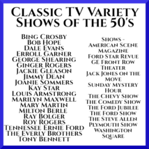 Classic TV Variety Shows of the 50&#39;s - £16.76 GBP