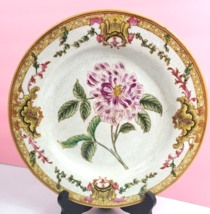 VTG 1895 William Lowe Antique Plate Decorative Hand Painted With Flowers Accent - £32.47 GBP