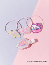 Sanrio Hello Kitty and Friends Hair Clip &amp; Ties 4 piece Accessory Beauty NWT - £9.38 GBP