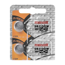 Maxell 389 SR1130W Silver Oxide Watch Battery (2 Batteries) - EXP 2020 - $3.06