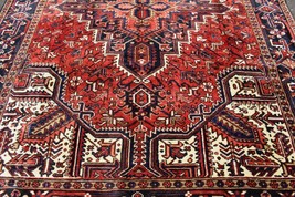 7&#39;6 x 10&#39;3 Vintage Heris Caucasian Handmade Wool Area Rug Oriental Carpet 8 x 10 - £1,791.39 GBP