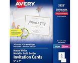 Avery Printable Greeting Cards, Half-Fold, 5.5&quot; x 8.5&quot;, Textured White, ... - £5.38 GBP