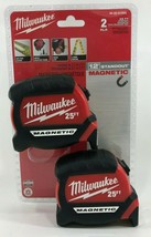 5Milwaukee - 48-22-0125G - 25 ft. Magnetic Tape Measure - 2-Pack - £47.23 GBP