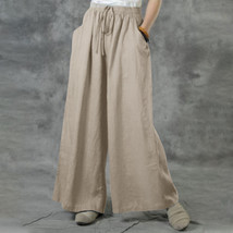 Women's Linen Pants, Linen Trousers, Wide Leg Pant, Summer Pants, Plus Size Pant - £20.41 GBP