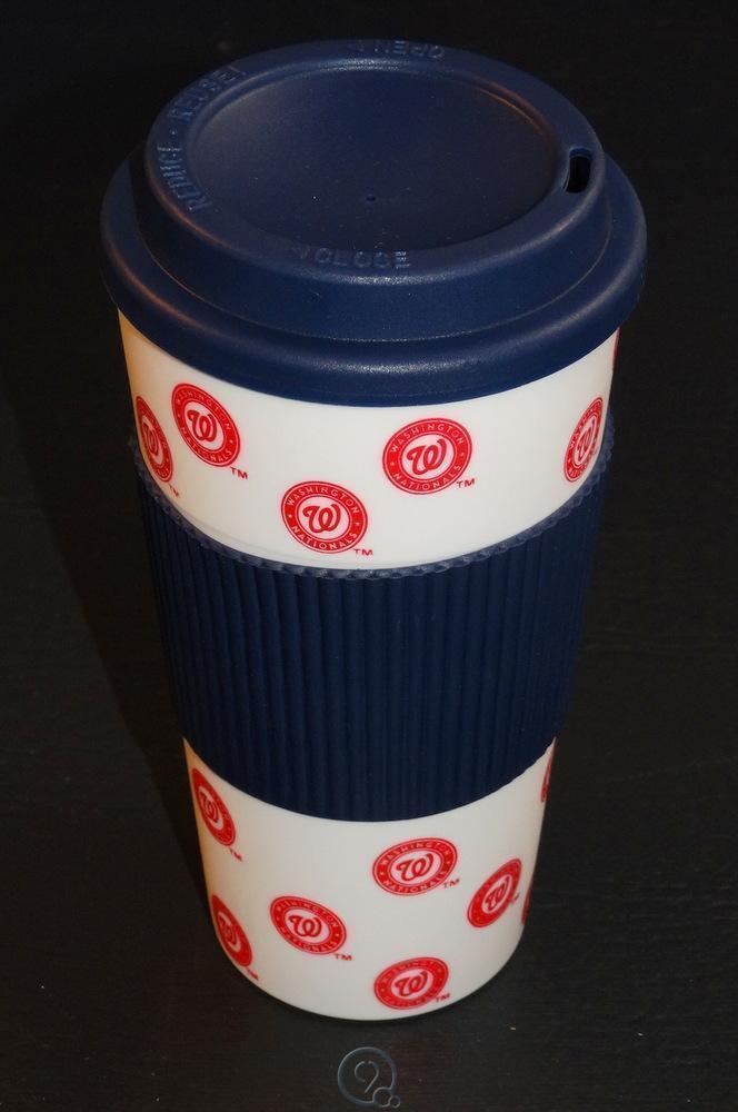 Washington Nationals 16 Oz Tumbler Travel Cup Hot/Cold Coffee World Seri... - $5.65