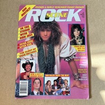 Revista Diciembre 1986 Rock Scene Bon Jovi Motley Crue Judas Priest Cfold Kiss - £17.90 GBP