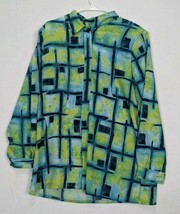 Beverly Rose Usa Womens Shirts  Size L Polyester Blue Green - £7.22 GBP