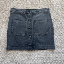 We The Free People Don&#39;t Get Me Wrong Super High Rise Black Denim Skirt ... - $34.99