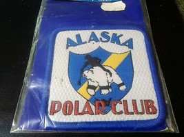 Vintage NIP Polar Club Alaska patch Anchorage Alaska Polar Bear - $6.93