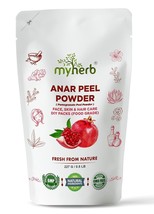 Organic Anar Peel Powder Pomegranate Peel Powder For Hair &amp; Face 227 Gm ... - $13.04+