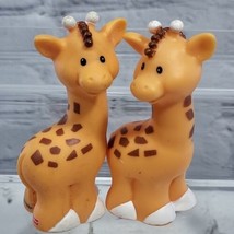Fisher-Price Little People Giraffes Matching Lot Of 2 Animals VTG 2001  - £7.78 GBP