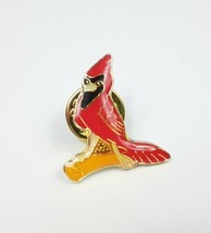 Cardinal Lapel Pin Hat Tac Red Bird Enamel NEW - £3.53 GBP