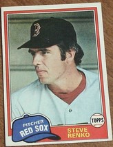 Steve Renko, Red Sox, 1981 #63 Topps Baseball Card, Good Cond - Nice Vintage - £2.58 GBP