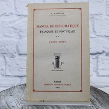 1948 Manuel De Diplomatique Francaise Et Pontificale  Lacte Prive - £41.67 GBP