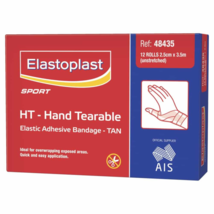 Elastoplast Sport Hand Tearable Elastic Adhesive Bandage Tan 12 Rolls - £173.65 GBP