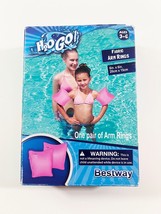 Bestway H2O GO! Kids Pink Fabric Pool Arm Rings Floaties Ages 3-6 (BRAND NEW) - £3.58 GBP