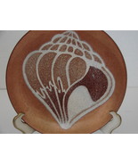 AnneMarie Davidson  Retro Seashell Copper &amp; Enamel Plate 6&quot;  Copper  - £28.77 GBP