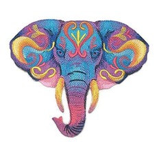 Nature Weaved in Threads, Amazing Animal Kingdom [ Vibrant Elephant in Watercolo - $38.60