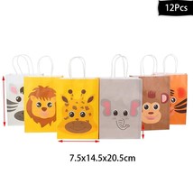 12Pcs Safari s gift bag box for  party kids birthday party supplies Baby Shower  - £134.33 GBP
