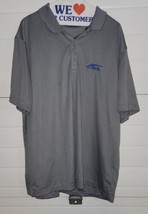 Gray Elevate ACC Branded Mens Polo Shirt 2XL 3 Button - $21.99