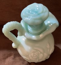 Vintage Avon Skin So Soft Miniature Victoriana Jadeite Pitcher - $7.24