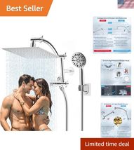 All Metal Shower Head,10'' High Pressure Rain Shower Head/Handheld Showe... - $135.56