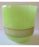 Cyan Design Large Celadon Green with Hand Applied Amber Stripe Vase 8 5/... - $198.00