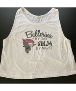 Juniors/Girls Size small Ballerina By Day Ninja By Night Tank Top W- Extras - $103.76 MXN
