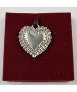 Longaberger 1993 Pewter Sweet Heart Tie-On Collectible Accent Home Decor... - £13.88 GBP