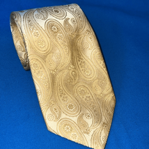 Murano hand tailored silk gold men’s necktie - £11.70 GBP