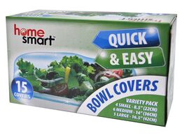 Home Smart Clear Bowl Covers Assorted Sizes - $3.95