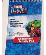 Marvel Heroes Sticker Album Over 600 Stickers Decal Sheets Play Scenes NEW - £5.74 GBP