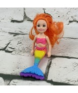 Barbie Dreamtopia Rainbow Cove Chelsea Mermaid Doll Orange Hair - £7.77 GBP
