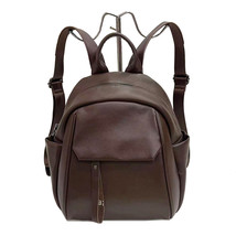 High-Grade Cowhide Backpack Full Leather Women&#39;s Backpack All-Match Soft Cowhide - £68.10 GBP