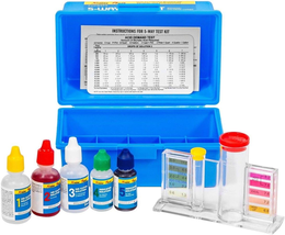 5-Way Swimming Pool Test Kit Ph, Chlorine, Bromine, Alkalinity Chemistry... - $37.74