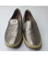 CLARKS COLLECTION PERFORATED METALLIC LEATHER SLIP-ON DANELLY MOLLY - SI... - $290.76 MXN