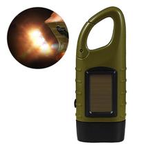 Hand Crank Flashlight Solar Rechargeable Torch Emergency Tool For Outdoor - £16.47 GBP+