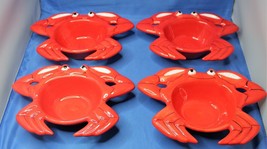 Vintage Crab Bowls Smiling Set of Four - £36.02 GBP