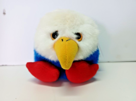 Puffkins Patriot the Eagle Plush Toy Swibco 1998 Adorable Soft Cuddly Toy - $7.69