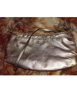Elliott Lucca Demi Clutch Crossbody Gold Metallic Leather Bag Chain Strap - €12,21 EUR
