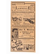 1932 LAWNDALE PRESS PHILADELPHIA NEWSPAPER THEATER MOVIE AD-L@@K! - £5.96 GBP