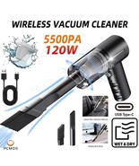 Cordless Vacuum Cleaner Dual Use for Home and Car 120W High Power - £9.42 GBP