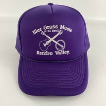 Vintage Renfro Valley Blue Grass Music At It&#39;s Best Snapback Hat Cobra Caps - $39.55