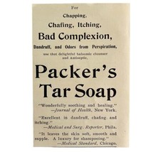 Packer&#39;s Tar Soap Bad Complexion 1894 Advertisement Victorian Hygiene ADBN1aaa - $14.99