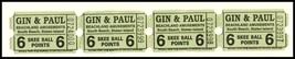 4 Beachland Amusements Skee Ball Tickets, South Beach, Staten Island,New... - £3.71 GBP