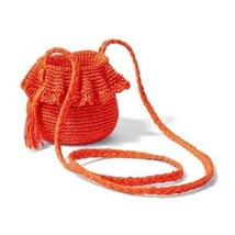 Crochet Bucket Bag - RHODE Dark Orange New w/ Tags - £11.75 GBP
