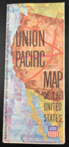 Vintage 1971 Union Pacific Railroad UP Folding Map of USA - £14.54 GBP