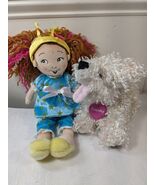 Jakks Pacific Fancy Nancy plush set blue pjs &amp; Frenchy Poodle white pupp... - €12,02 EUR